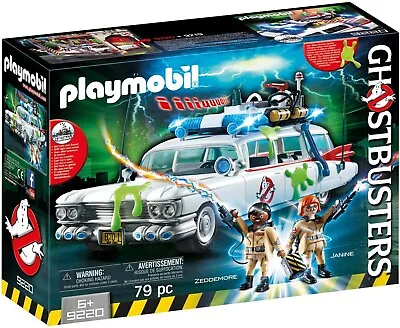 Buy PLAYMOBIL Ghostbusters Set 9220 Ecto-1, Playful Lights & Sound Effects - Ages 6+ • 43.75£
