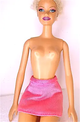 Buy 1995 Barbie Pretty Hearts Glossy Pink Flared Mini Skirt B773 • 5.14£
