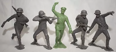 Buy Vintage Lot Of Five MARX 4 German & 1 Russian Soldiers 6  Plastic Army Men • 28.41£