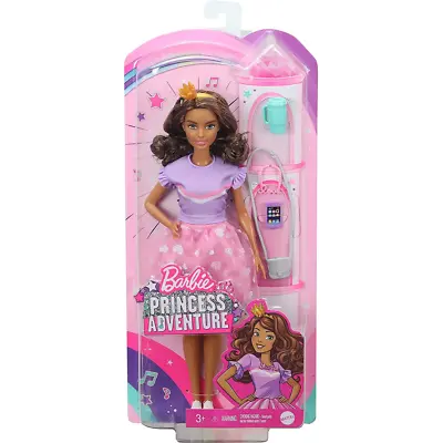 Buy Barbie Princess Adventure Fantasy Doll Curly Brown Hair Pink Skirt New • 13.99£