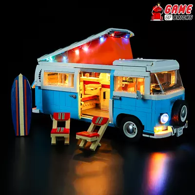 Buy LED Light Kit For Volkswagen T2 Camper Van Compatible With LEGO® 10279 Standard • 38.04£
