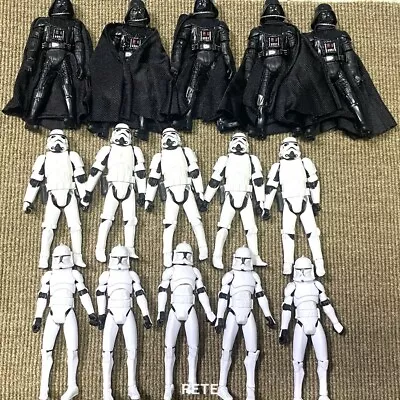 Buy Lot Star Wars The Clone Wars Stormtroopers Clone Trooper No.5 Darth Vader Figure • 35.99£