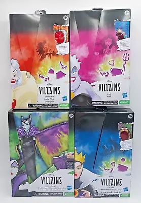 Buy 4x Hasbro Disney Villains Doll: Evil Queen, Maleficent, Ursula, Cruella De Vil • 78.03£