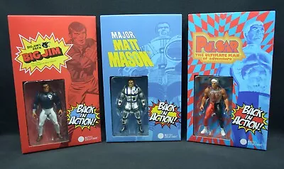 Buy Mattel Back IN Action Major Mason Big Jim & Pulsar Retro Set GYW83 New Boxed • 99.79£