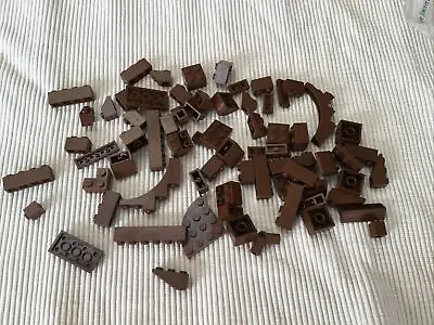 Buy Lego Lot Genuine Brown (old Brown) Vintage Parts • 4.99£