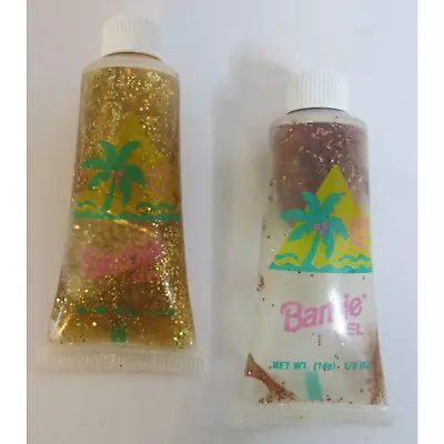 Buy Vintage BARBIE Hair Gel Glitter 2 Partial Tubes Red Gold Glittery 1993  • 3.31£
