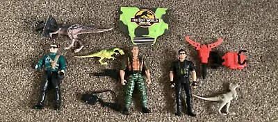 Buy The Lost World Jurassic Park Action Figures Dinosaurs Accessories Bundle • 26.99£