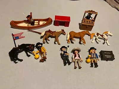 Buy Playmobil Bundle Western Cowboys Indians  Horses & Accessories • 12.99£