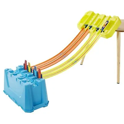 Buy Hot Wheels Track Builder Playset, Multi-Lane Speed Box, 18 Component Parts With • 49.30£