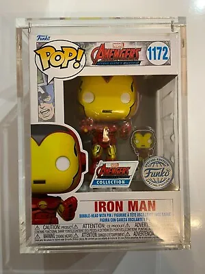 Buy Funko Pop! & Pin: IRON MAN #1172 The Avengers Exclusive With Protector • 20£