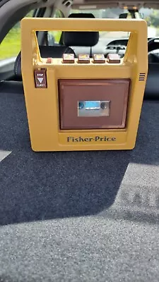 Buy Vintage 1980s Fisher Price Toy Brown Cassette Player Tape Recorder Fully Working • 35£