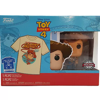 Buy Funko Pop Toy Story 4 Sheriff Woody Vinyl Figure #522 & T-Shirt Boxed X-Large XL • 32.99£