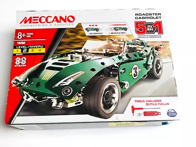 Buy Meccano 6040176 5-in-1 Roadster Cabriolet Model Set • 10.99£