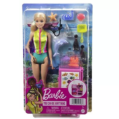 Buy 6476364 3291699 Barbie Merchandising: Mattel - I Can Be - Marine Biologist • 41.61£
