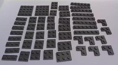 Buy LEGO Pieces & Parts 3666 3022 Plate 1x3 2x2 2x3 4x4 1x6 Dark Stone Grey X50 • 7.99£