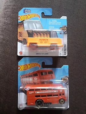 Buy 2 New Hot Wheels  - 2023 Trouble Decker Bus + 2024 Brickin Delivery • 5.98£