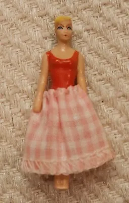 Buy Vintage 1960's ~ 1.75  Miniature Barbie ~ Red Bathing Suit ~ Pink Gingham Skirt • 12.34£