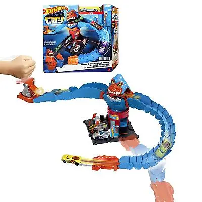 Buy Gorilla Attack Hot Wheels City Wreck & Ride Toy Playset With 1 Hot Wheels Car • 16.99£