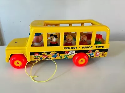 Buy Vintage Fisher Price School Bus With Box • 25£