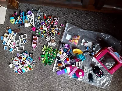 Buy LEGO/Mega Bloks Lucky Dip Bundle! Barbie Mansion/Food/Doors/Plants/Boat/Figures • 10£