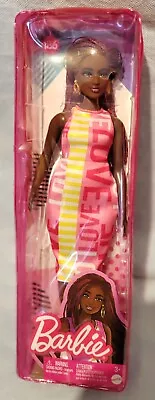 Buy Mattel - Barbie Fashionista  - Pink /Yellow Love Dress  186.  NEW • 13.99£