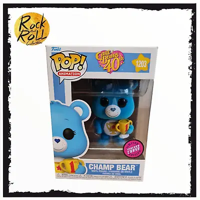Buy Care Bears - Champ Bear (Flocked Chase) Funko Pop! #1203 • 19.99£