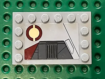 Buy LEGO Star Wars MdStone Tile Ref 6180pb087R / Set 75135 Obi-Wan's Jedi Interceptor • 3.57£