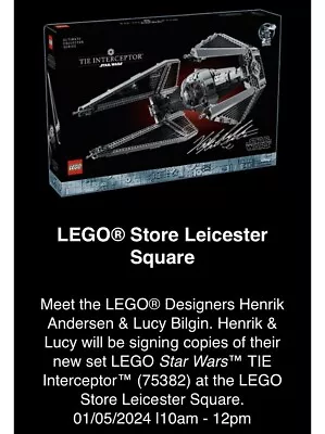 Buy 75382 UCS TIE Interceptor (LEGO Star Wars) – SIGNED BY DESIGNERS - Open To Offer • 345£