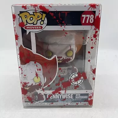 Buy Funko Pop #778 IT Pennywise With Skateboard Clown Horror Special Edition NEW • 19.99£
