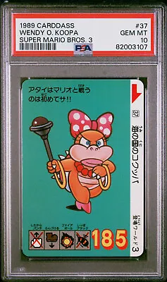 Buy PSA 10 Wendy O. Kooopa #37 1989 Super Mario Bros. 3 Carddass Bandai Japanese  • 1.82£
