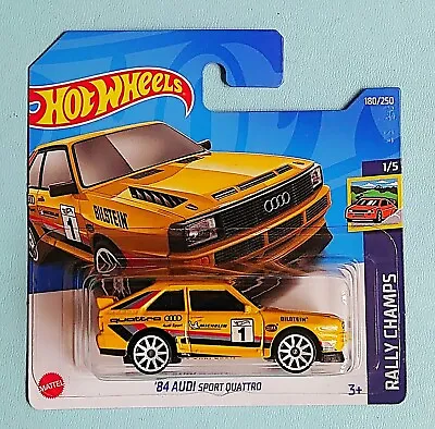 Buy Hot Wheels. '84 Audi Sport Quattro. New Collectable Toy Model Car. Rally Champs. • 4£