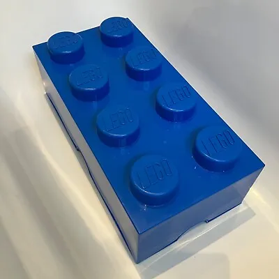 Buy Genuine Lego 8 Stud Knobs Storage Brick Stackable Box Large Blue 50cm X 25cm  • 19.95£