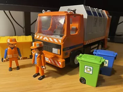 Buy Playmobil 4418 Bin Lorry Garbage Truck Recycling With Bins - Incomplete • 15£