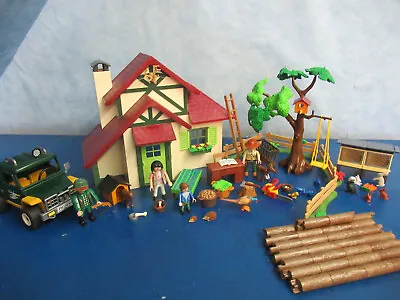 Buy 6811 4206 Jeep Foresthouse Set Many Animals Figures Tree Accessories Playmobil 1695 • 40.05£