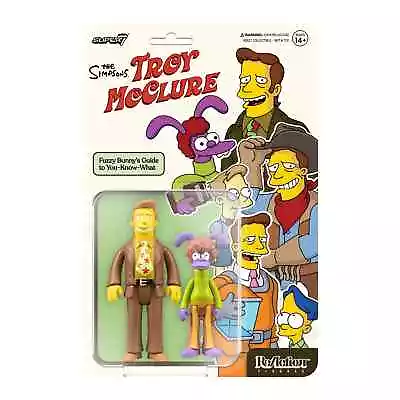 Buy The Simpsons ReAction Wave 2  Troy McClure Fuzzy Bunny’s Guide SUPER 7 Figure • 16.95£