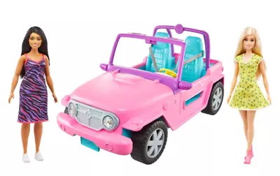 Buy Barbie Jeep With 2 Dolls - Limited Edition Christmas Gift Toy Playset For Girls • 39.99£