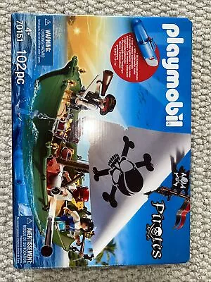 Buy Playmobil Pirate Ship Set With Motor 102 Pieces 4+ Brand New 70151 • 30£