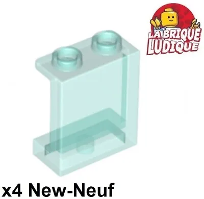 Buy LEGO 4x Panel 1x2x2 Side Holder Hollow Studs Trans Light Blue 87552 • 1.93£