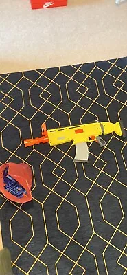Buy Nerf Fortnite AR-L Scar Assault Rifle Electronic Blaster Yellow + X150+ Bullets • 20£