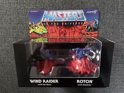 Buy Super7 Masters Of The Universe MUSCLE He Man Wind Raider Skeletor Roton MOTU Set • 9.99£
