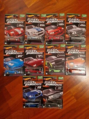 Buy HOT WHEELS Fast And Furious 2023 10 Car Complete Set • 137.29£