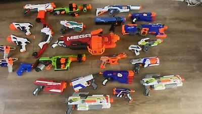 Buy Nerf Gun Bundle With Bullets Vests And Attachments • 130£