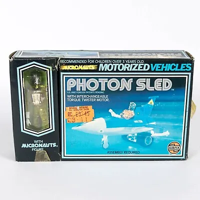 Buy BNIB Vintage 1978 Mego Airfix Microman Micronauts - Photon Sled With Figure • 200£