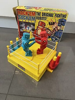 Buy Rock 'Em Sock 'Em The Original Fighting Robots Mattel Games 2014 Boxed • 34.99£