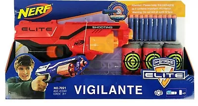 Buy Nerf Vigilante Target Set 7021 Gun Hand Foam Dart Shooter CHRISTMAS GIFT • 24.99£