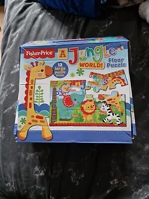Buy Fisher Price  A Jungle World  12 Piece Floor Puzzle • 2.50£