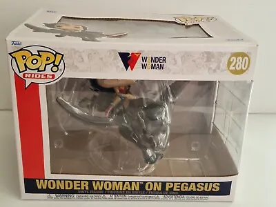 Buy Wonder Woman On Pegasus 80th Anniversary Funko Pop 280 Ride Super Deluxe • 21.95£