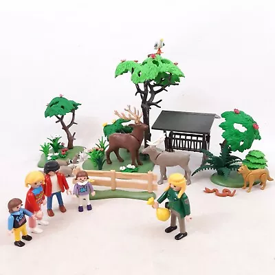 Buy Playmobil Woodland Forest Garden Playset Bundle Trees Plants Animals Figures • 19.99£