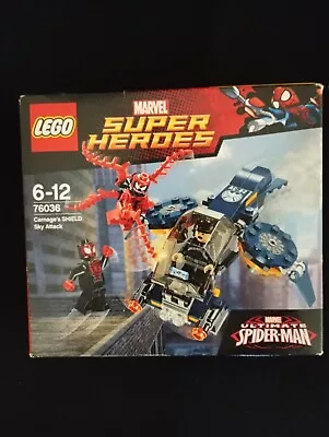 Buy Lego Marvel 76036 Carnage's SHIELD Sky Attack Set SEALED Spiderman Miles Morales • 10£