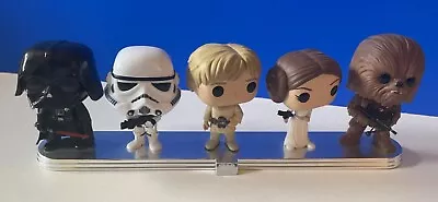 Buy Funko Pop Star Wars 5 Pack Luke Leia Vader Stormtrooper CHEWIE Vinyl Figure Set • 12.99£